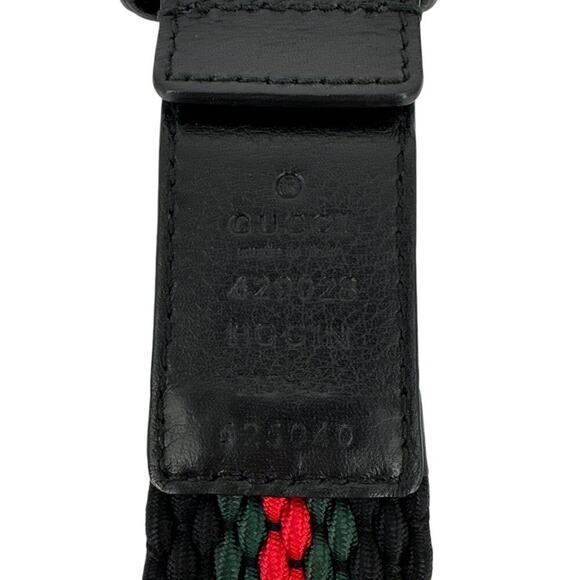 GUCCI Braided Elastic Webbing Belt in Black 115cm | 46in - Picture 13 of 16